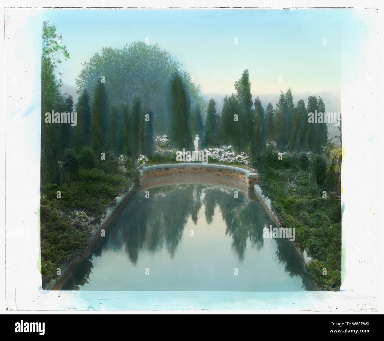 Killenworth, George Dupont Pratt house, Glen Cove, New York. Piscina Foto Stock