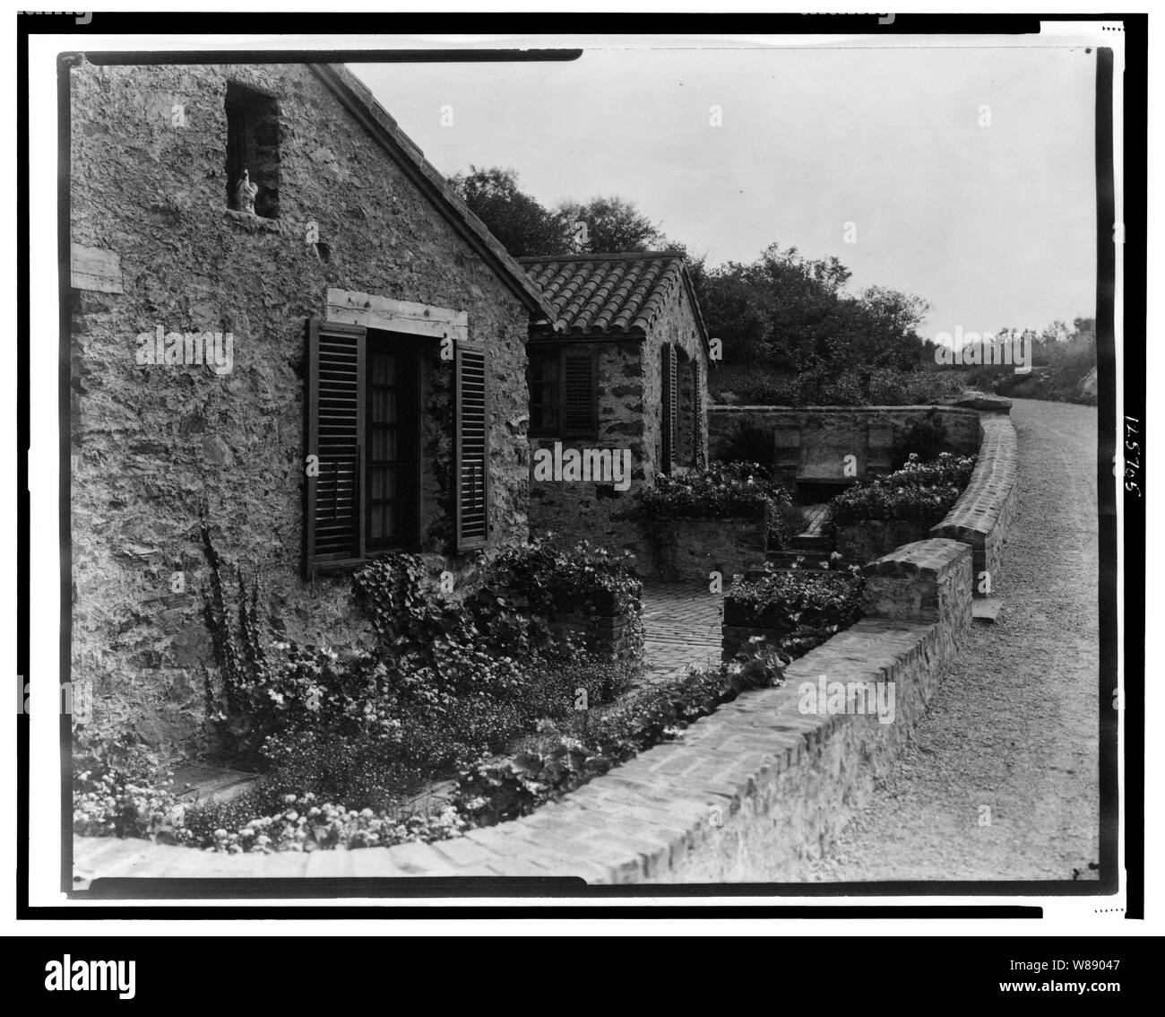 Sorpresa Valley Farm, Arthur Curtiss James proprietà, Beacon Hill Road, Newport, Rhode Island. Agricoltore cottages Foto Stock