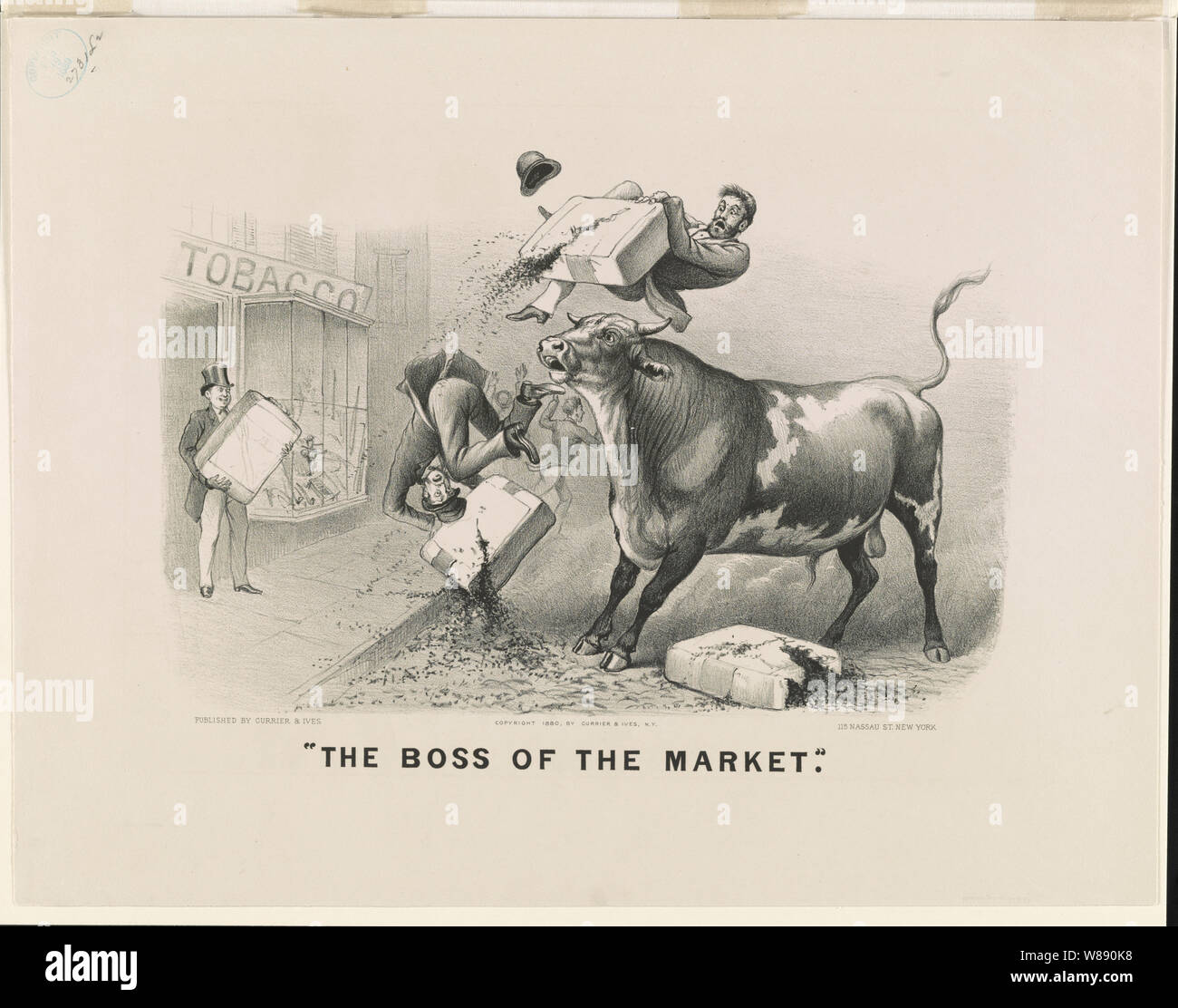 Il Boss del mercato Foto Stock