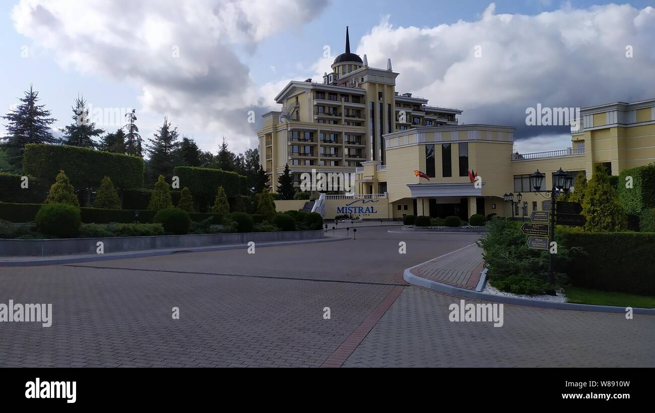 ISTRA, RUSSIA - agosto 2019 Mistral Hotel and Spa Foto Stock