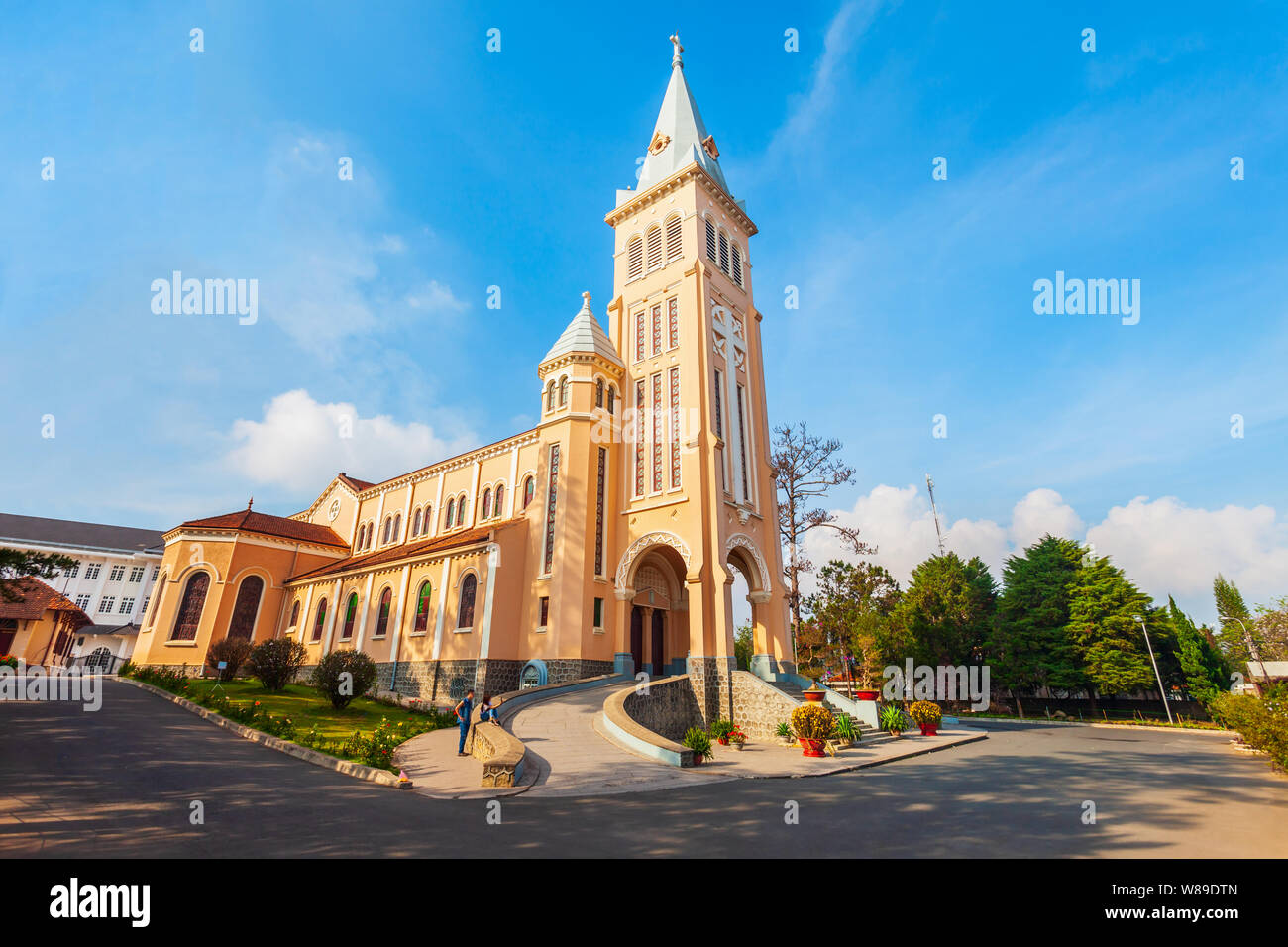 La Cattedrale di San Nicola è una chiesa cattolica romana a Dalat in Vietnam Foto Stock