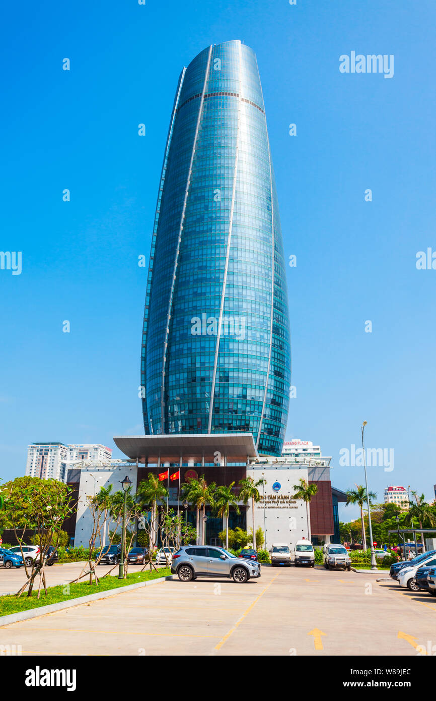 DA NANG, VIETNAM - MARZO 18, 2018: Danang Administration Center di Da Nang city in Vietnam Foto Stock