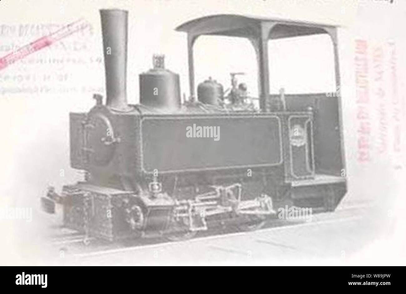 Locomotiva Decauville tipo N°1 de 3 250 t vide et 4750 t en marche (Catalogo generale 1912 N° 130). Foto Stock