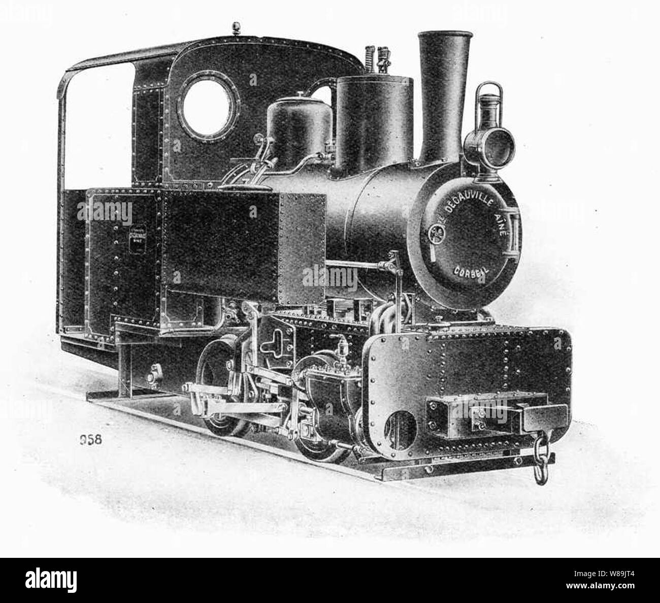 Decauville n° 1037 livree en 1926 un Andre Tisgelhard pour le Bresil - 760 mm - Immagine 0958 - 020 T 5 t tipo Progrès - 13 x 11 cm. Foto Stock