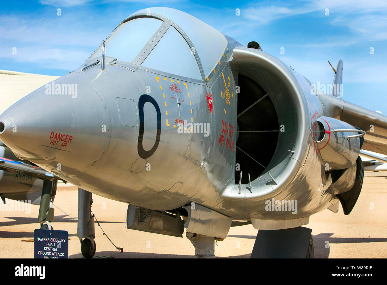 British HAWKER SIDDELEY FGA1 Gheppio jet da combattimento aereo Foto Stock