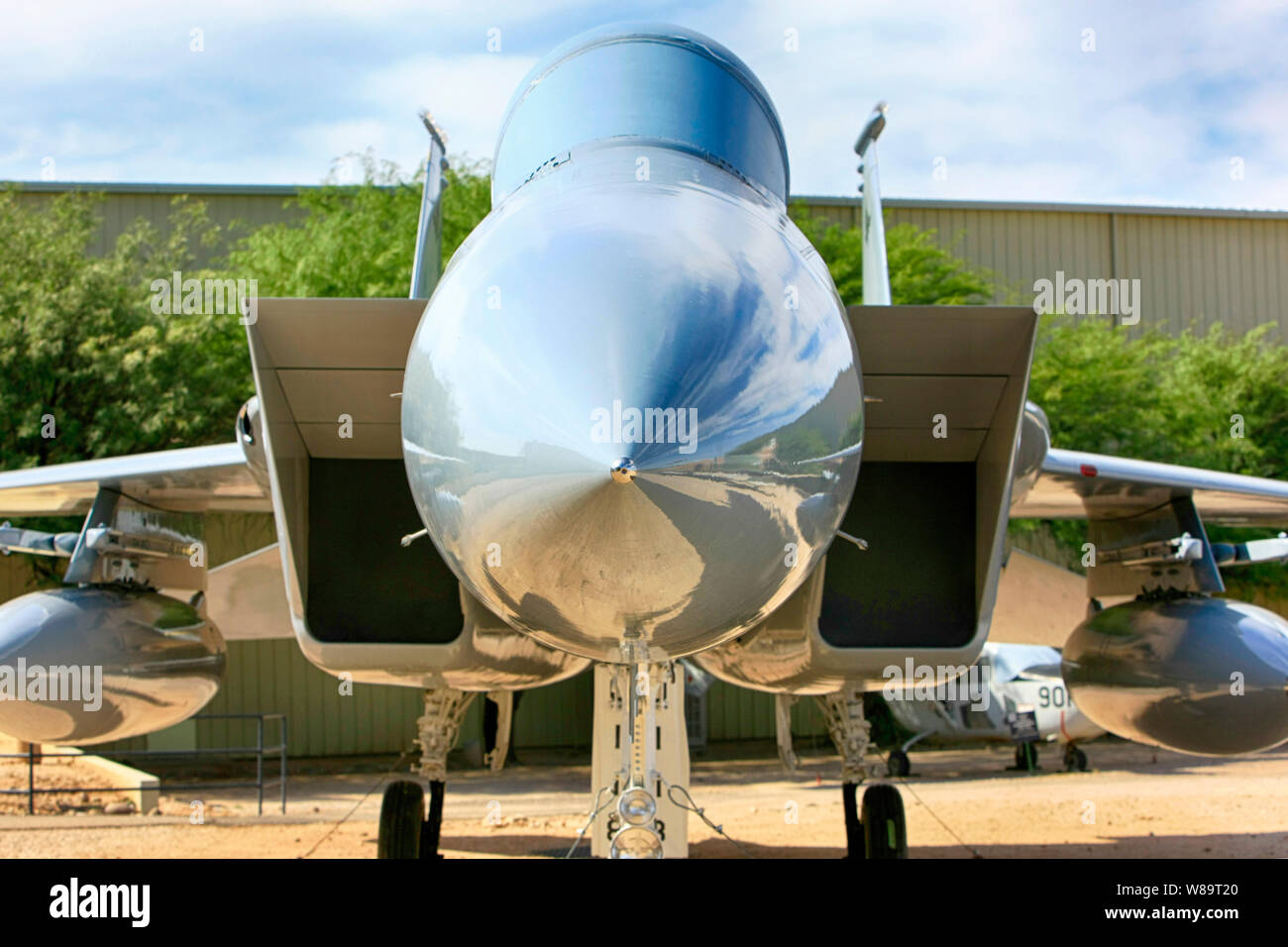 Grumman F-14 Tomcat Supersonic twin-motore jet da combattimento aereo sul display al Pima Air & MSpace Museum, Tucson, AZ Foto Stock