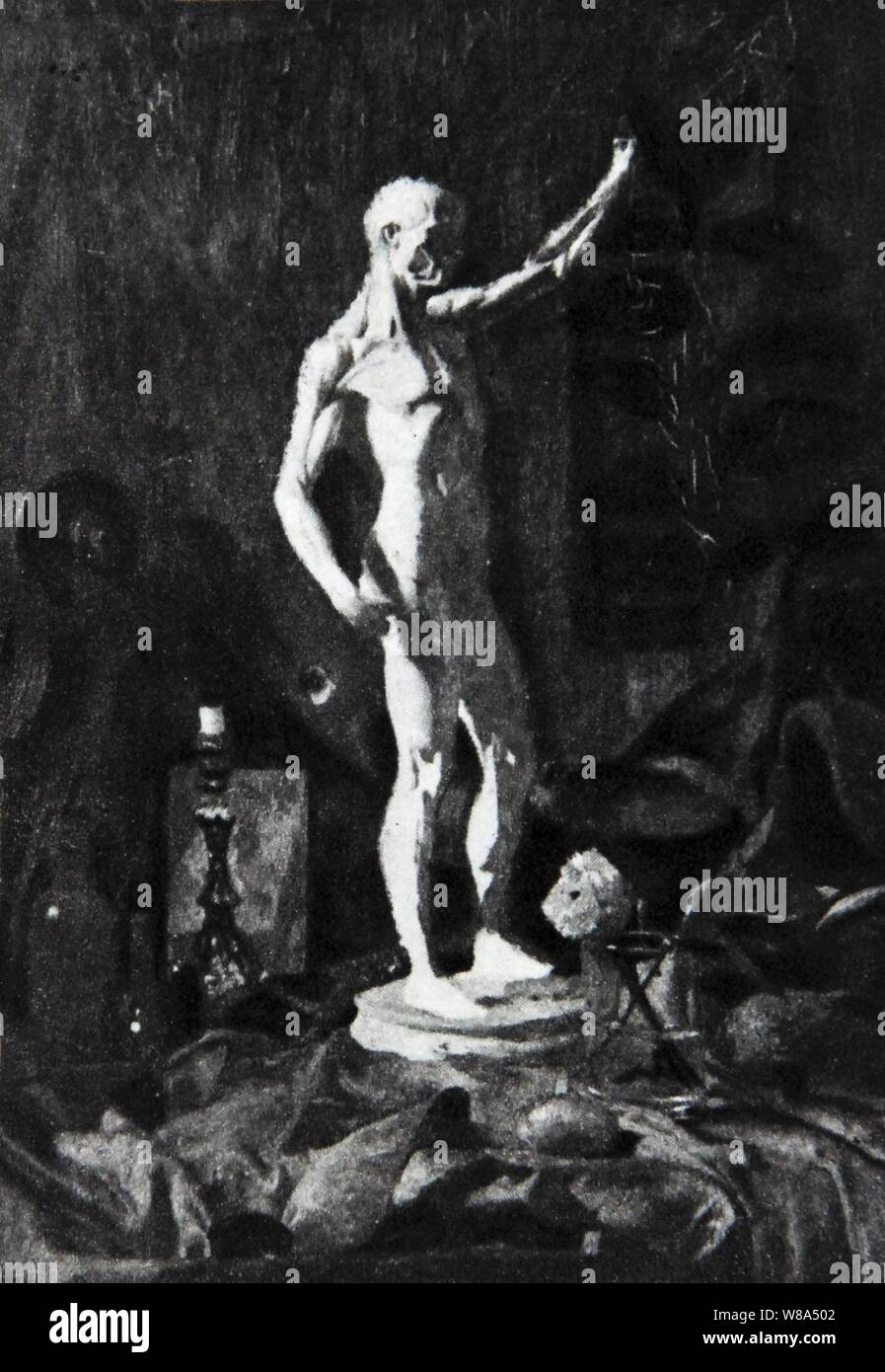 Degas - Angolo Studio, 1855-1860. Foto Stock