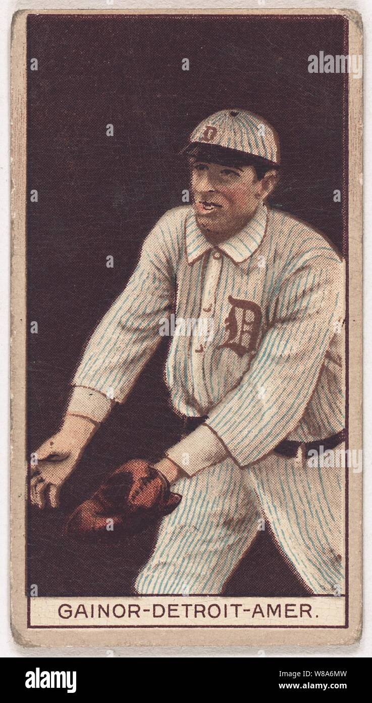 Del Gainer, Detroit Tigers, baseball card ritratto Foto Stock