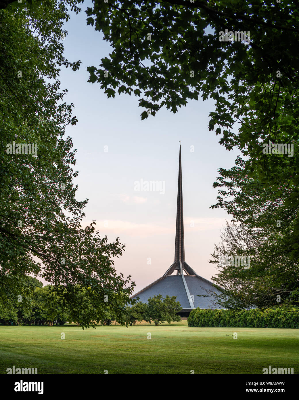 Nord Chiesa Cristiana, progettato da Eero Saarinen Foto Stock