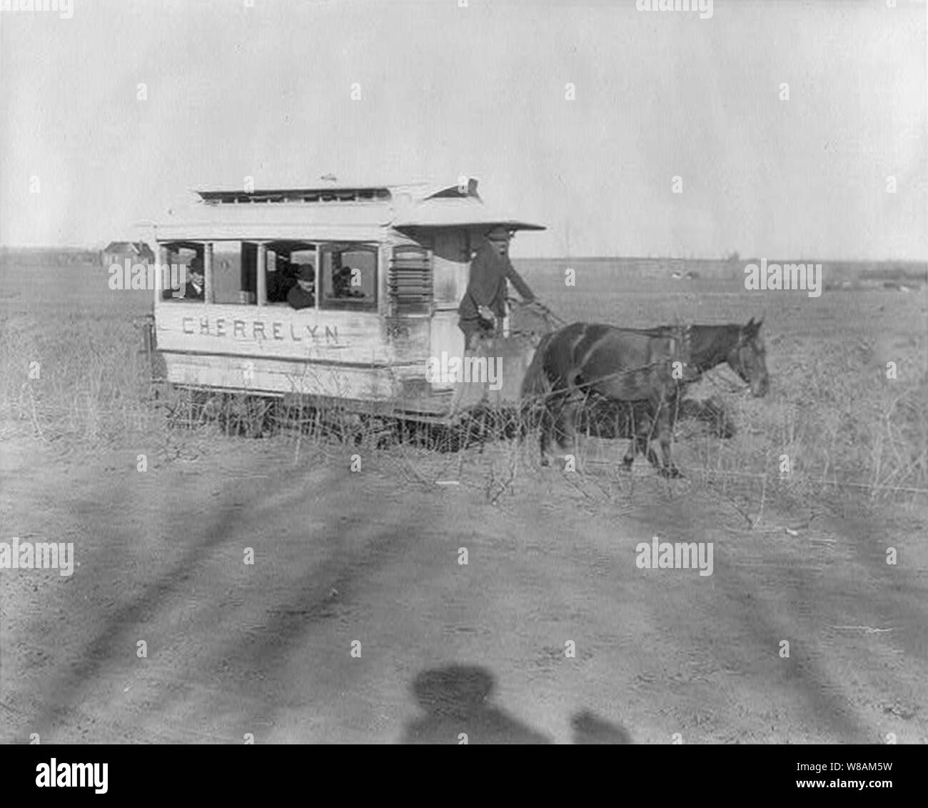 Denver cavallo tram 1903 (+ombra). Foto Stock