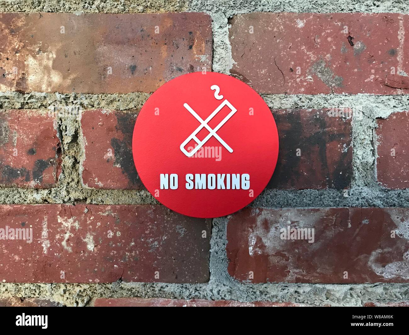 Vietato fumare nella parete foto Foto Stock