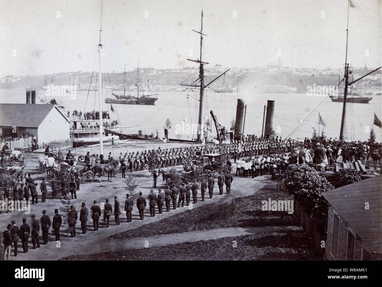 Partono des troupes de l armée britannique le 11 novembre 1871. Foto Stock
