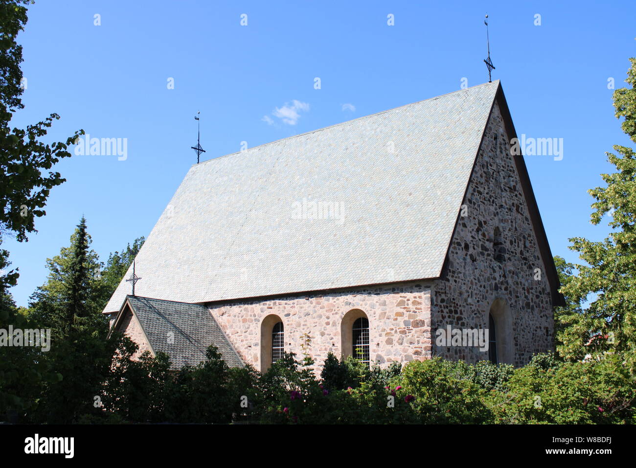 Chiesa medievale di Santa Caterina del XV secolo a Turku, Finlandia. Foto Stock