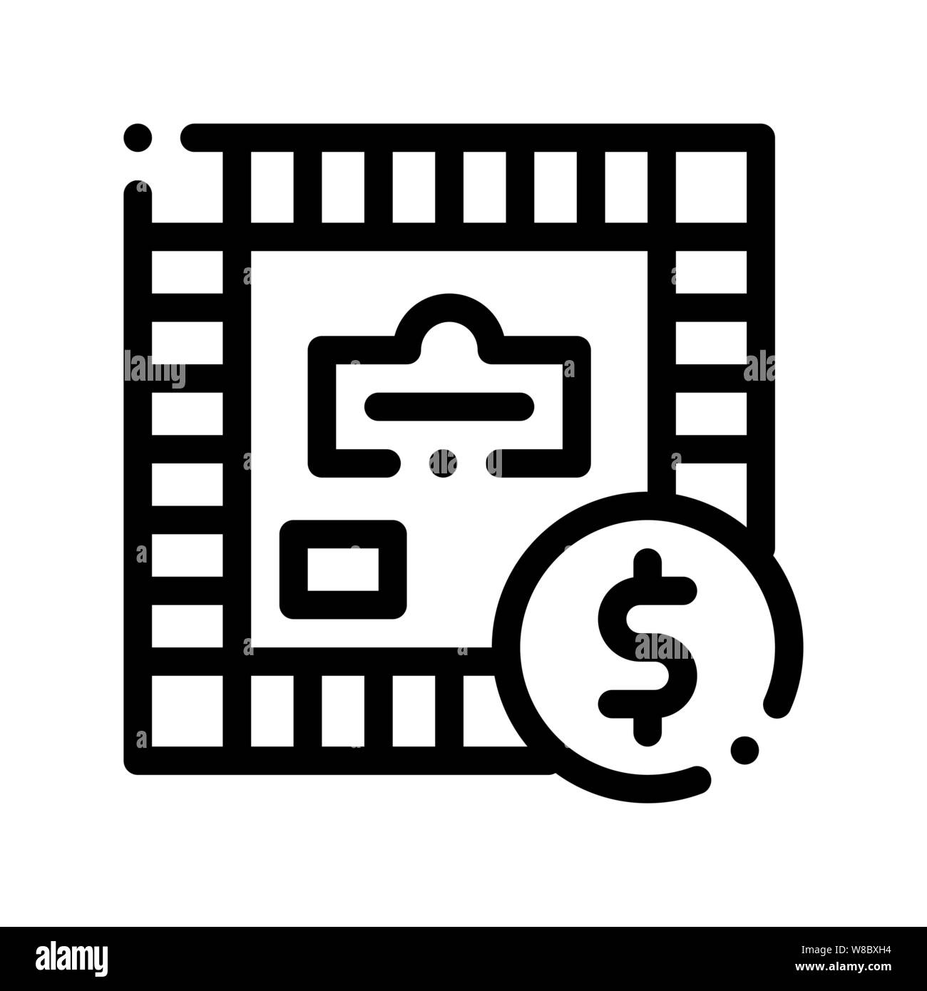 Interattivo per bambini gioco Monopoli vettore icona Segno Immagine e  Vettoriale - Alamy