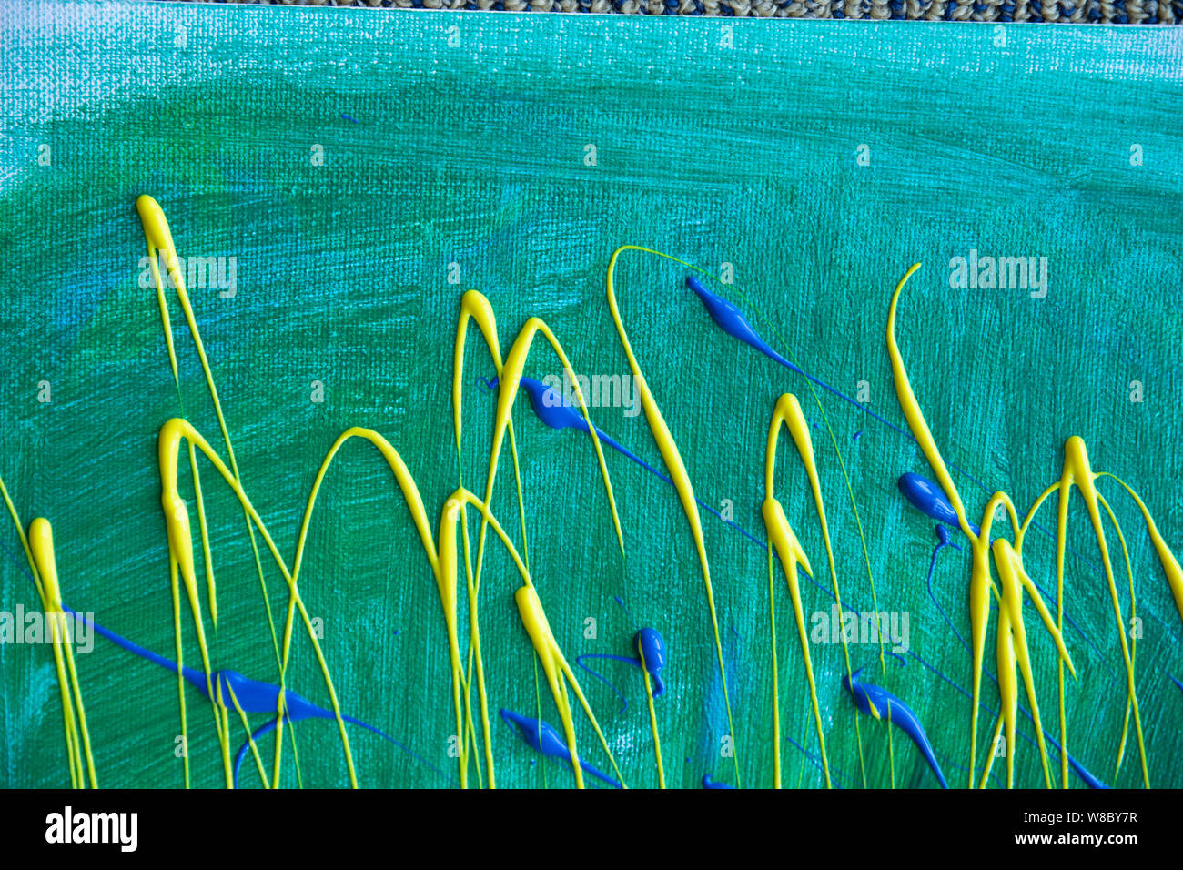 Una pittura astratta sfondo, Creative carta da parati di vernice sullo sfondo, pittore Creative Arts e concetto di artigianato Foto Stock