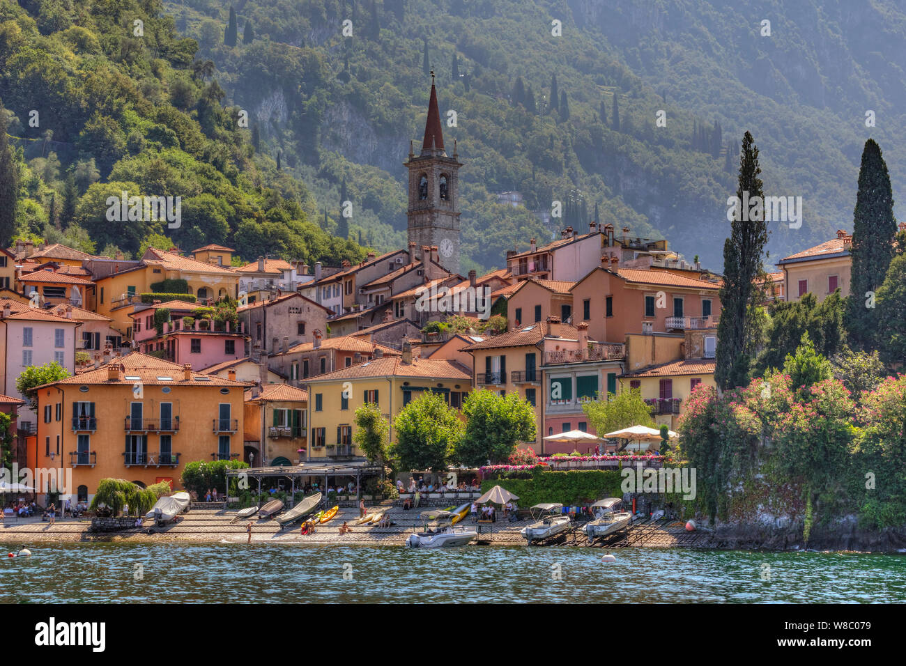 Varenna, Lago di Como, Lombardia, Italia, Europa Foto Stock
