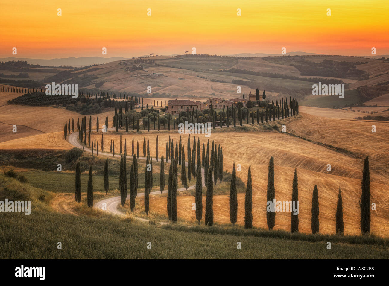 Asciano, Toscana, Italia, Europa Foto Stock