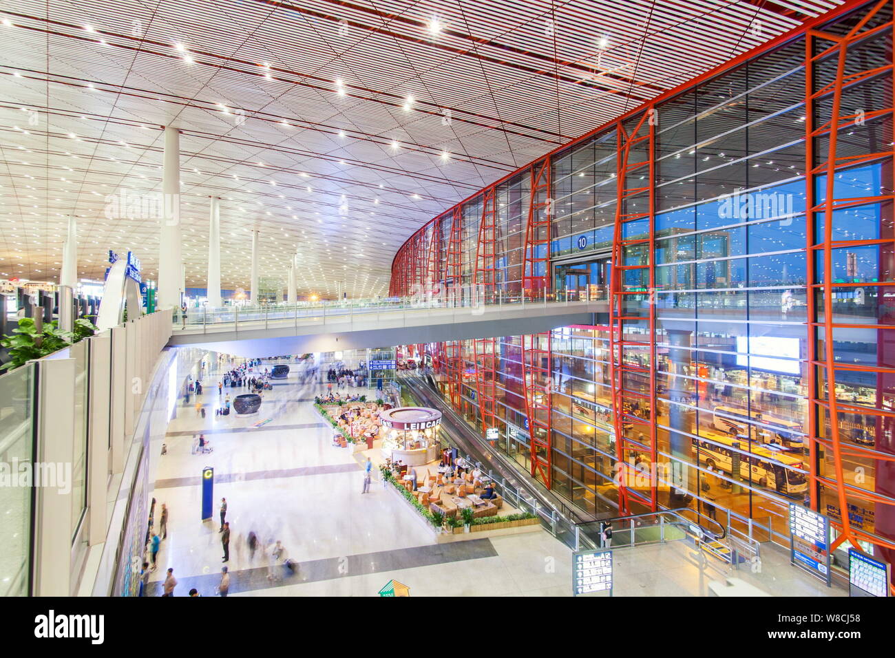 --FILE--Vista del terminale 3 del Beijing Capital International Airport di Pechino, Cina, 7 settembre 2013. Aeroporto di Pechino è atteso Foto Stock