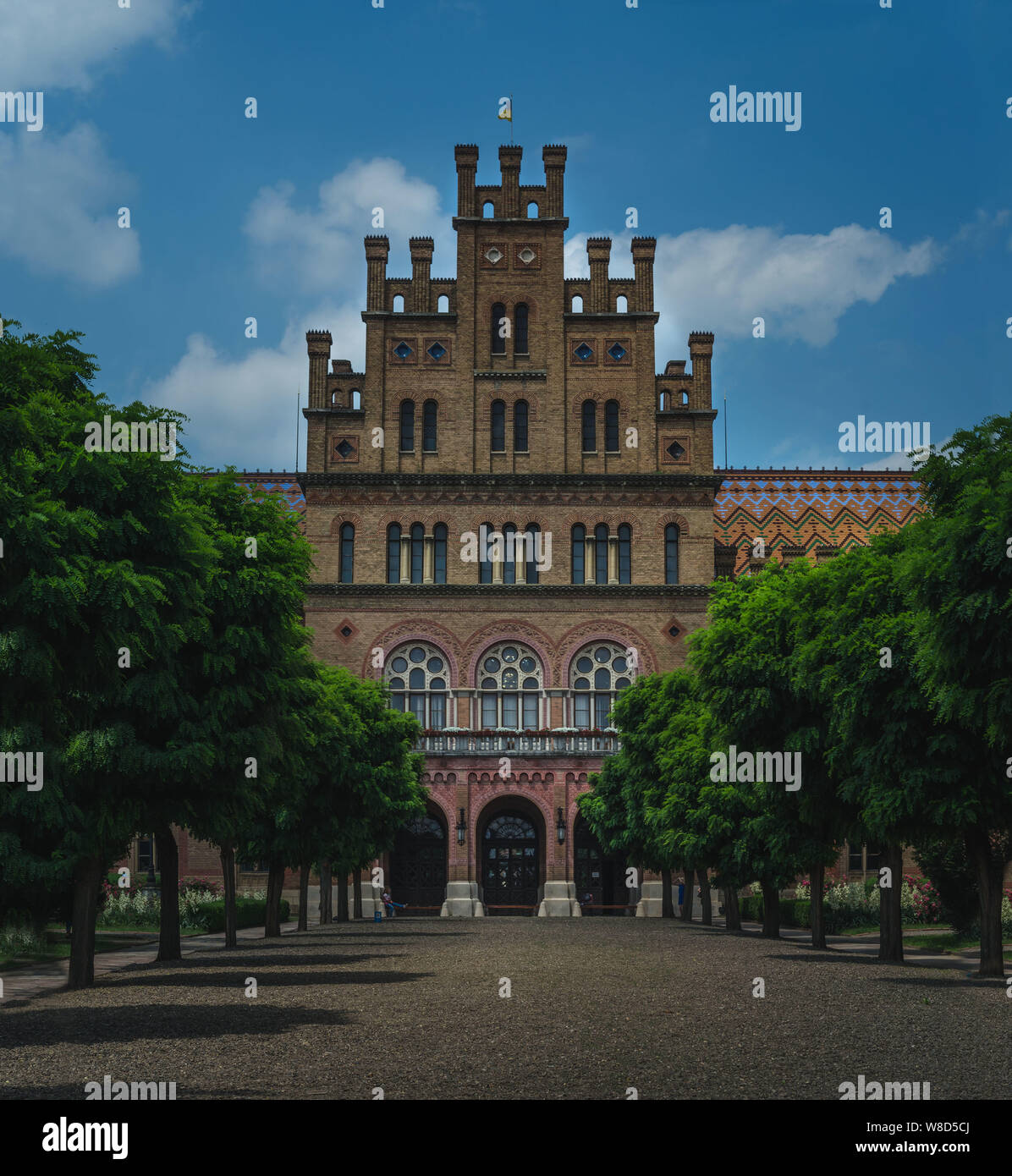 Università di Chernivtsi - Residence di Bukovinian e Metropoliti della Dalmazia, patrimonio dell'Unesco. Foto Stock