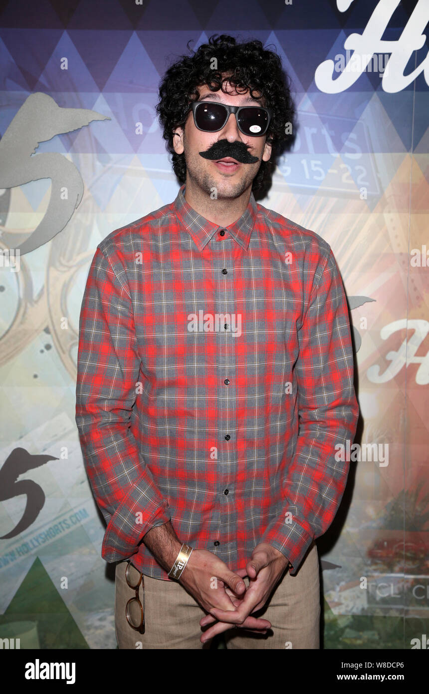 Hollywood, CA. 8 Ago, 2019. Rick Glassman, alla quindicesima Oscar qualifica HollyShorts Film Festival - apertura notturna al Gala cinese TCL 6 teatri in Hollywood, la California il 8 agosto 2019. Credito: Faye Sadou/media/punzone Alamy Live News Foto Stock