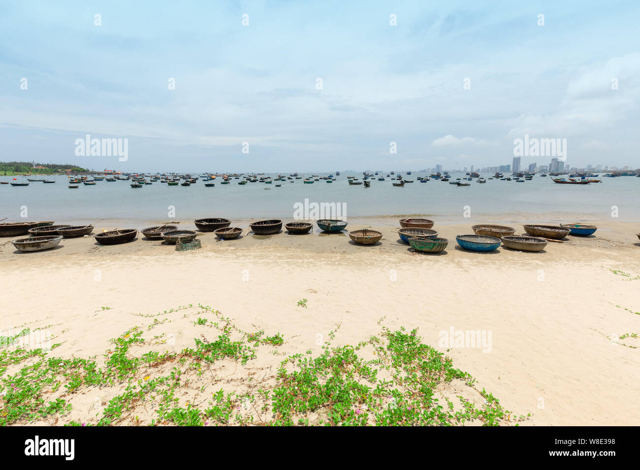 Il mio Khe beach è una bellissima spiaggia a Danang city , il Vietnam. Foto Stock