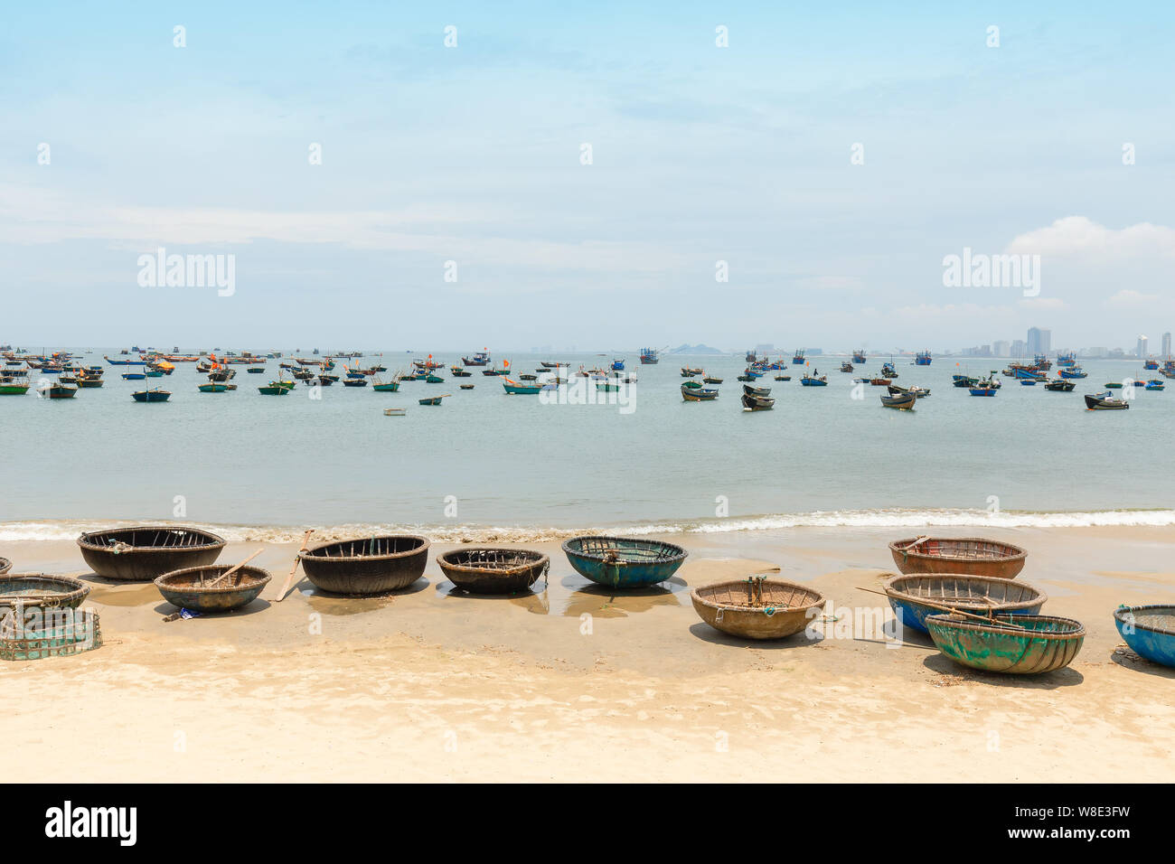 Il mio Khe beach è una bellissima spiaggia a Danang city , il Vietnam. Foto Stock