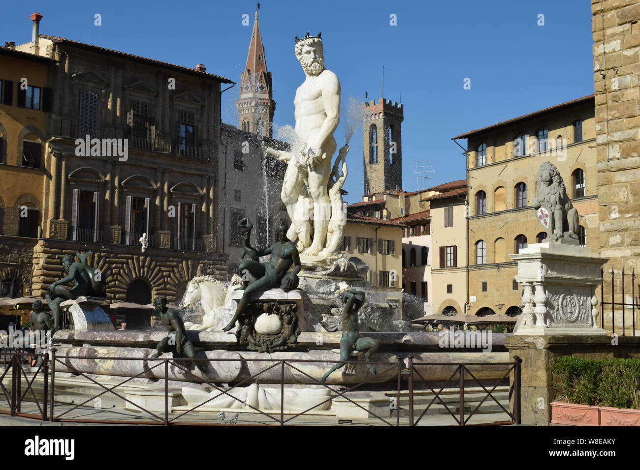 Piazza della Signoria, Firenze Foto Stock