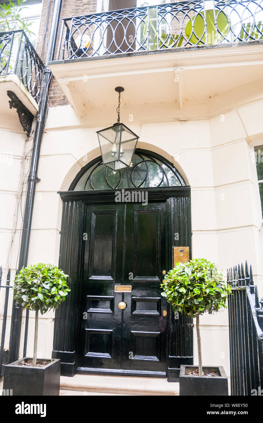 34 Montagu Square precedentemente di proprietà di Ringo Starr e da lui utilizzati, John Lennon, Jimi Hendrix, e Paul McCartney in tempi diversi. Foto Stock