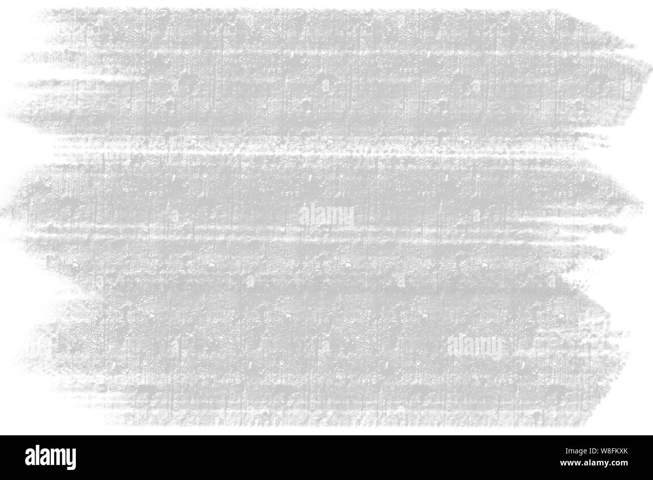 Grigio argento disegnati a mano ruvida tratto di pennello parete in cemento Sfondo piastrelle pattern con bordi bianchi Foto Stock