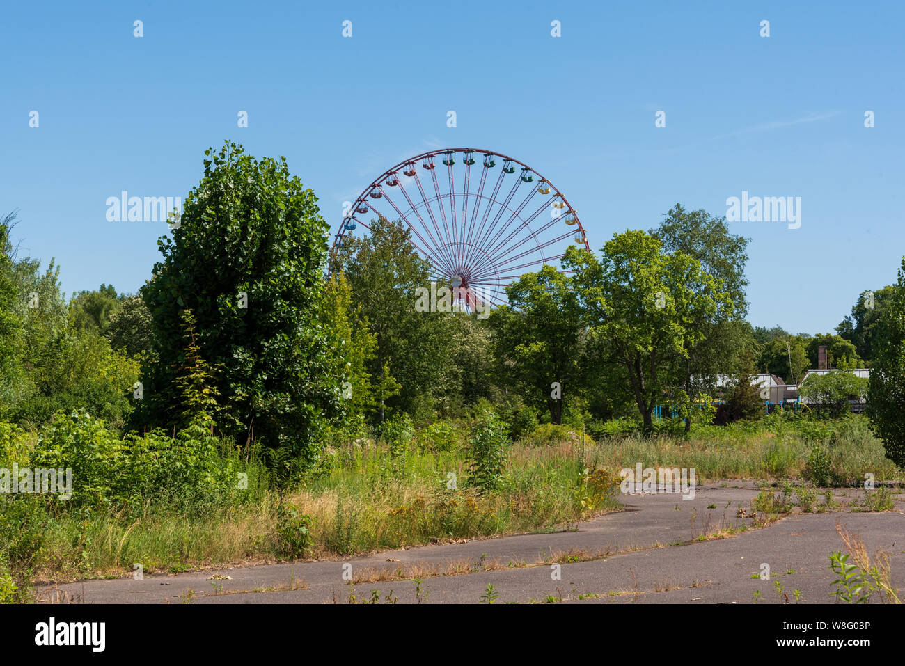 Spreepark, Berlino in disuso il parco a tema della RDT era Foto Stock