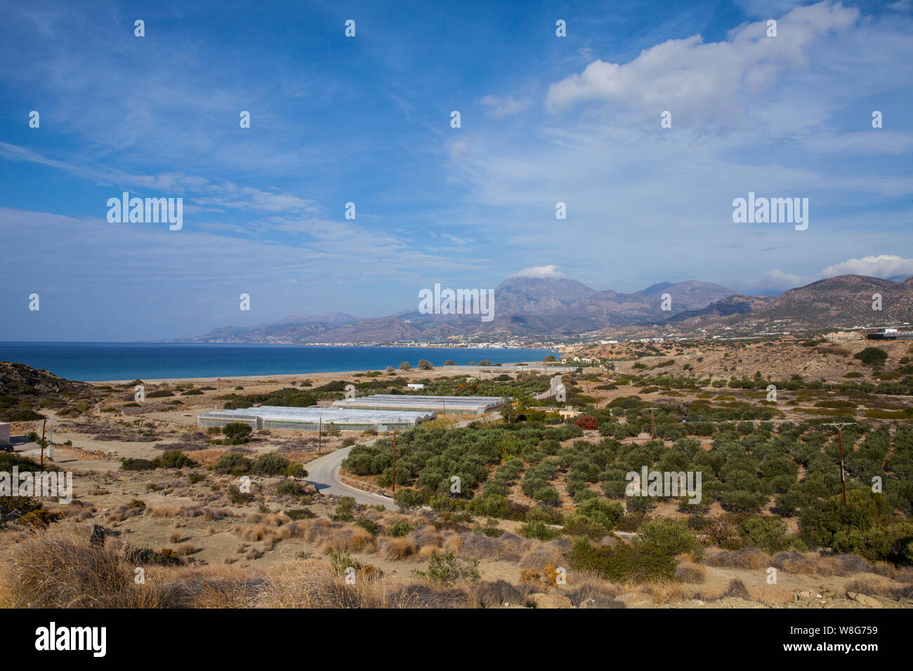 Una immagine di paesaggio orientale di Creta, Grecia Foto Stock