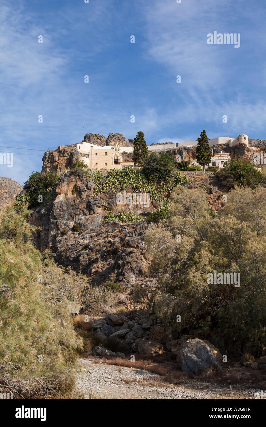 Immagine del monastero ortodosso di Creta, Grecia Foto Stock