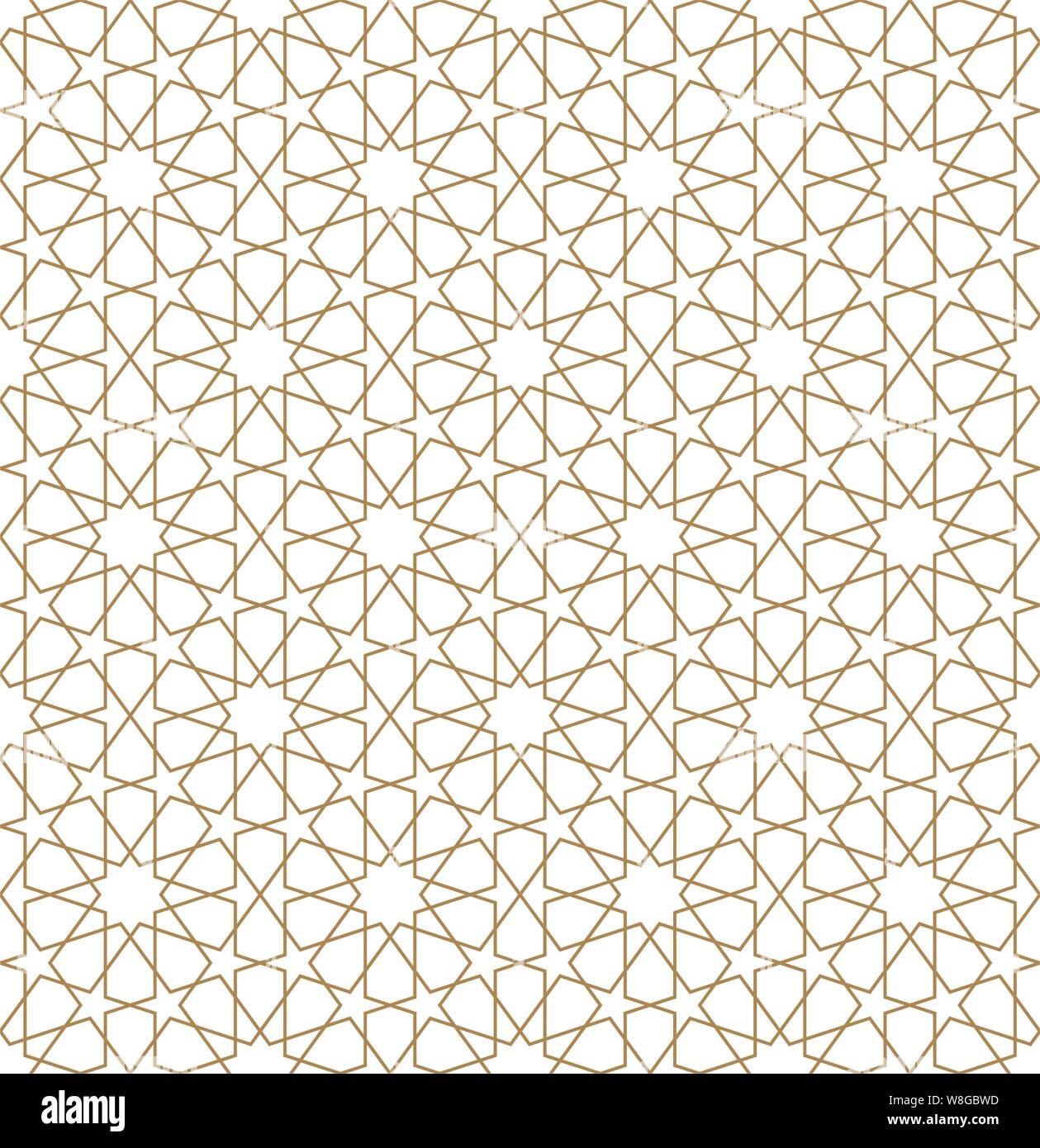 Perfetta decorazione geometrica basata sulla tradizionale arabo art.marrone colore linee.grande design per tessuto tessile,,coperchio,la carta di avvolgimento,sfondo.ammenda lin Illustrazione Vettoriale