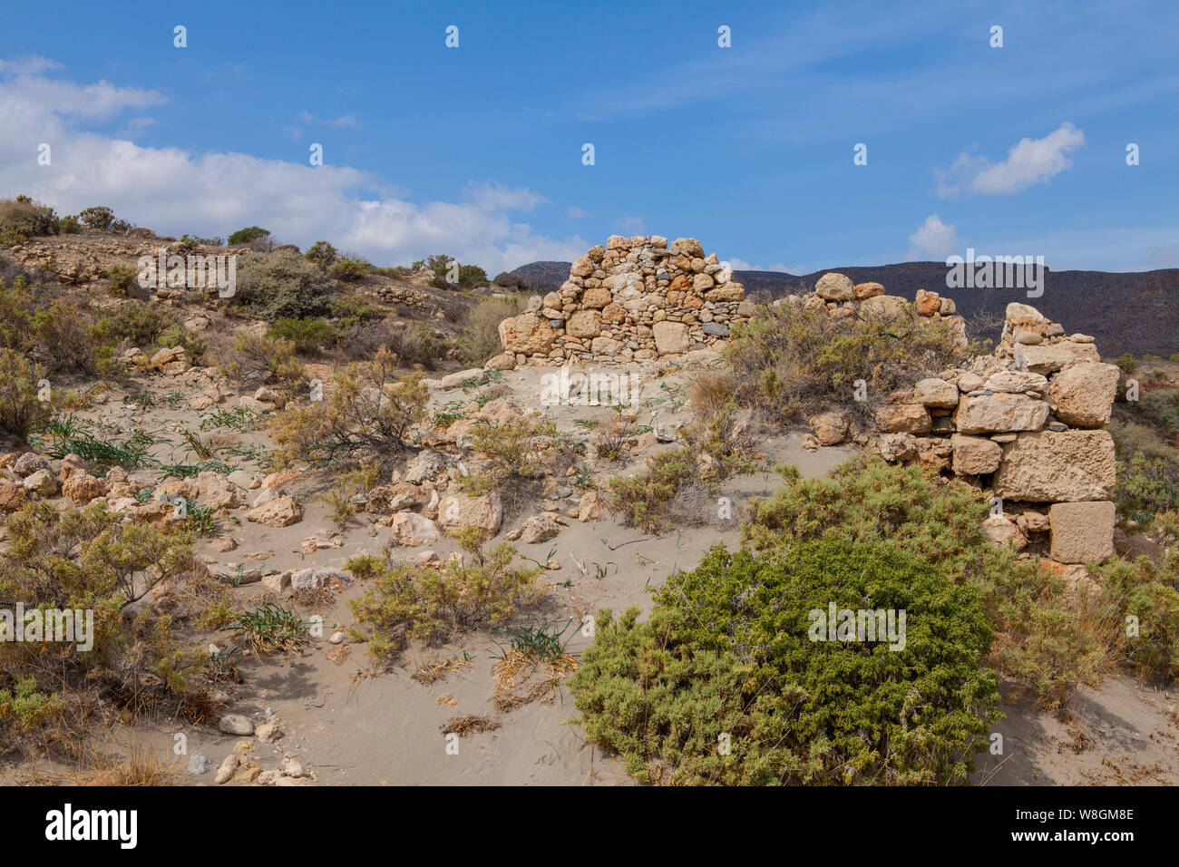 Immagine delle rovine dell antica città di Creta, Grecia Foto Stock