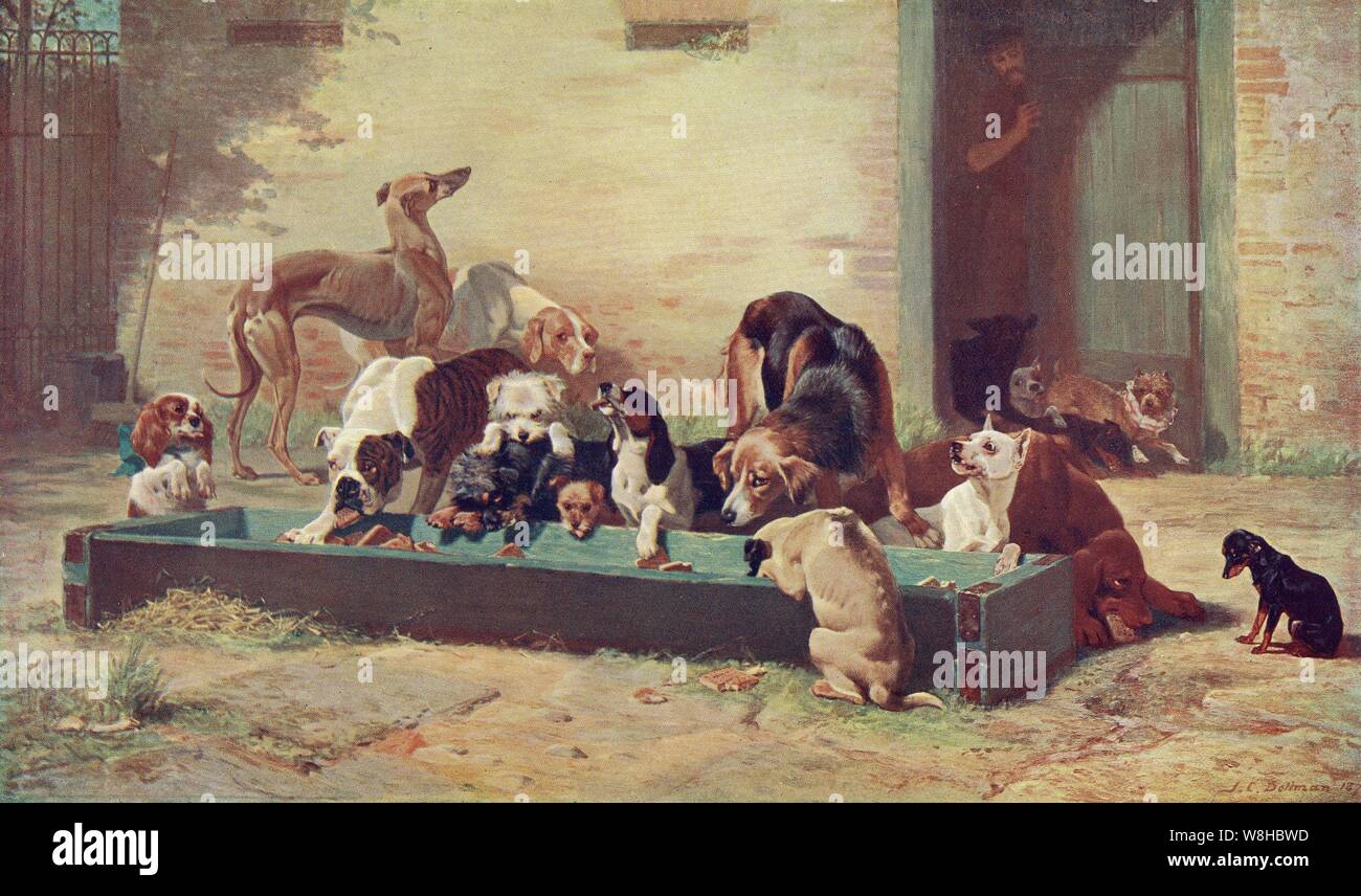 Tabella D'Hote presso il cane di casa da J C Dollman - 1880 Foto Stock