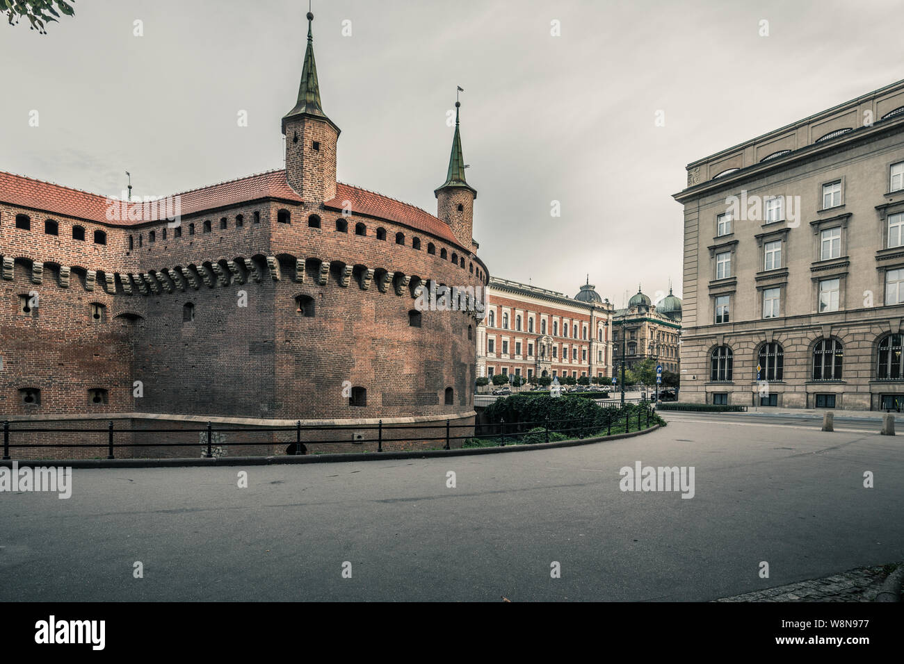 Cracovia, la città vecchia con edifici storici Foto Stock