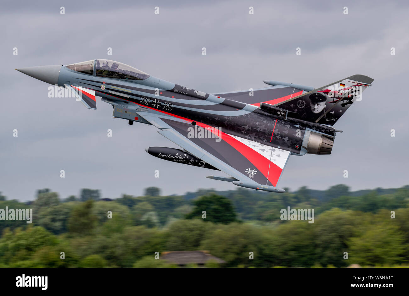 Il tedesco EF-2000 'Barone Rosso' Typhoon presso il Royal International Air Tattoo 2019 Foto Stock