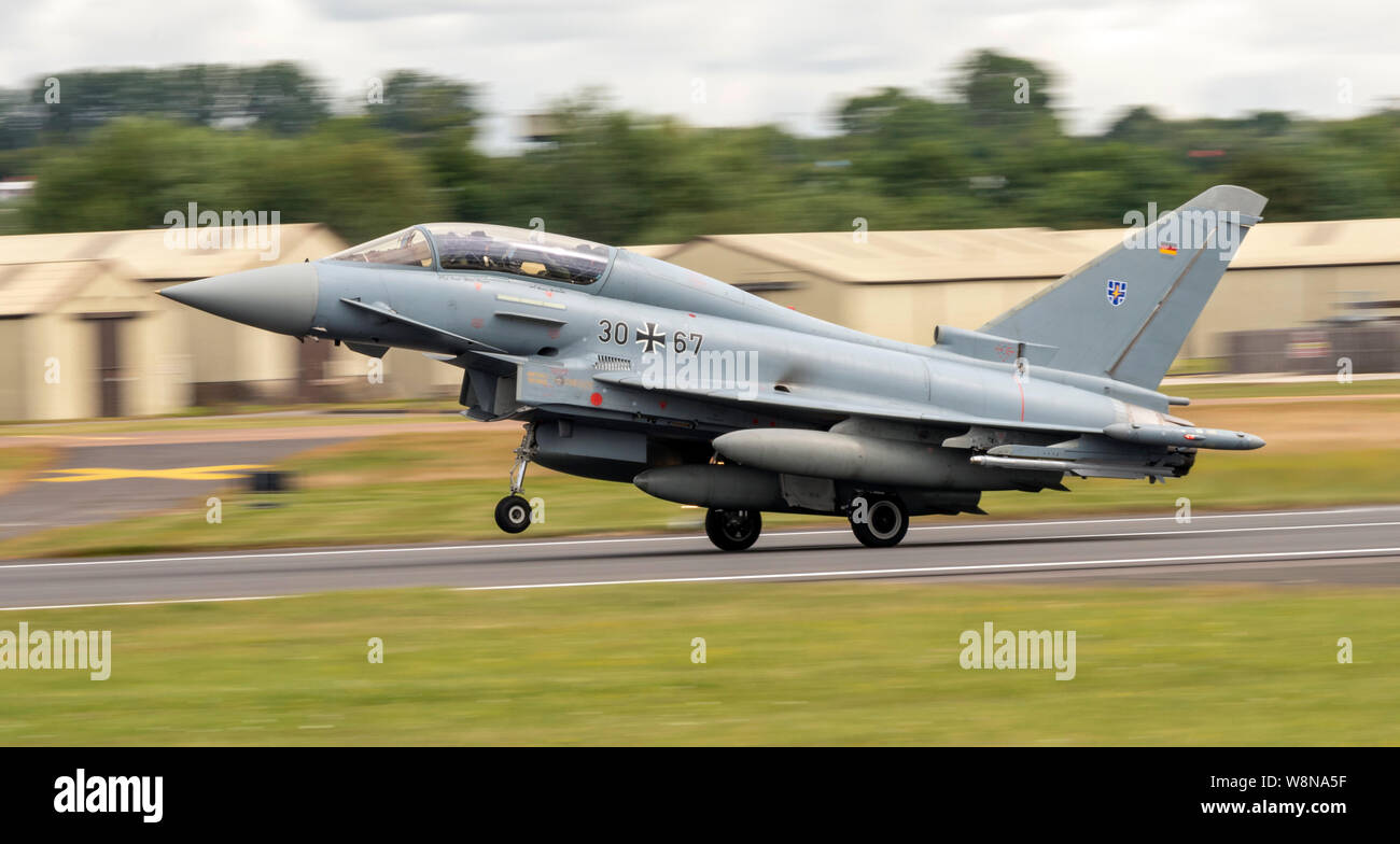 Il tedesco EF-2000 Typhoon presso il Royal International Air Tattoo 2019 Foto Stock