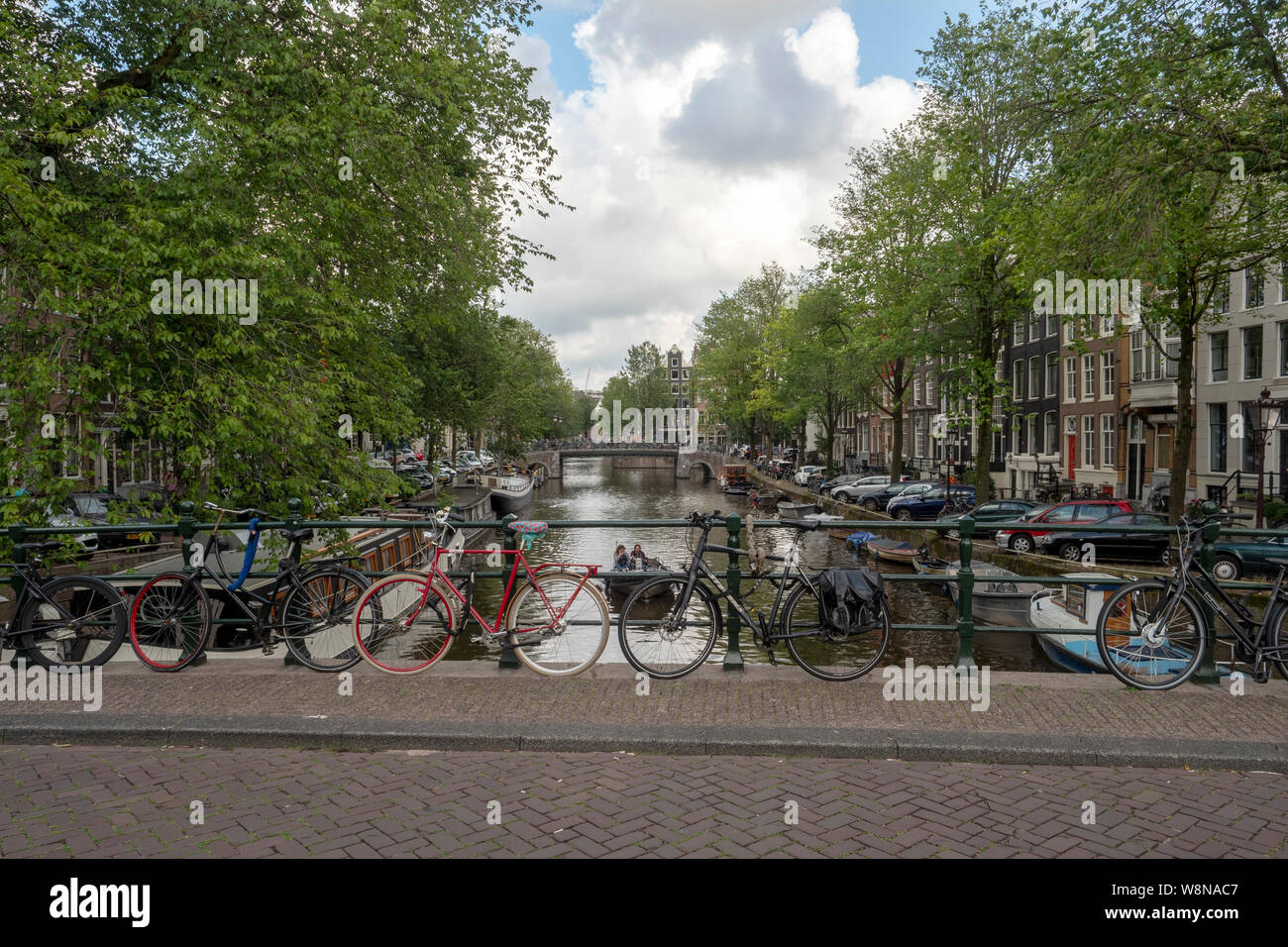 Canali di Amsterdam Foto Stock