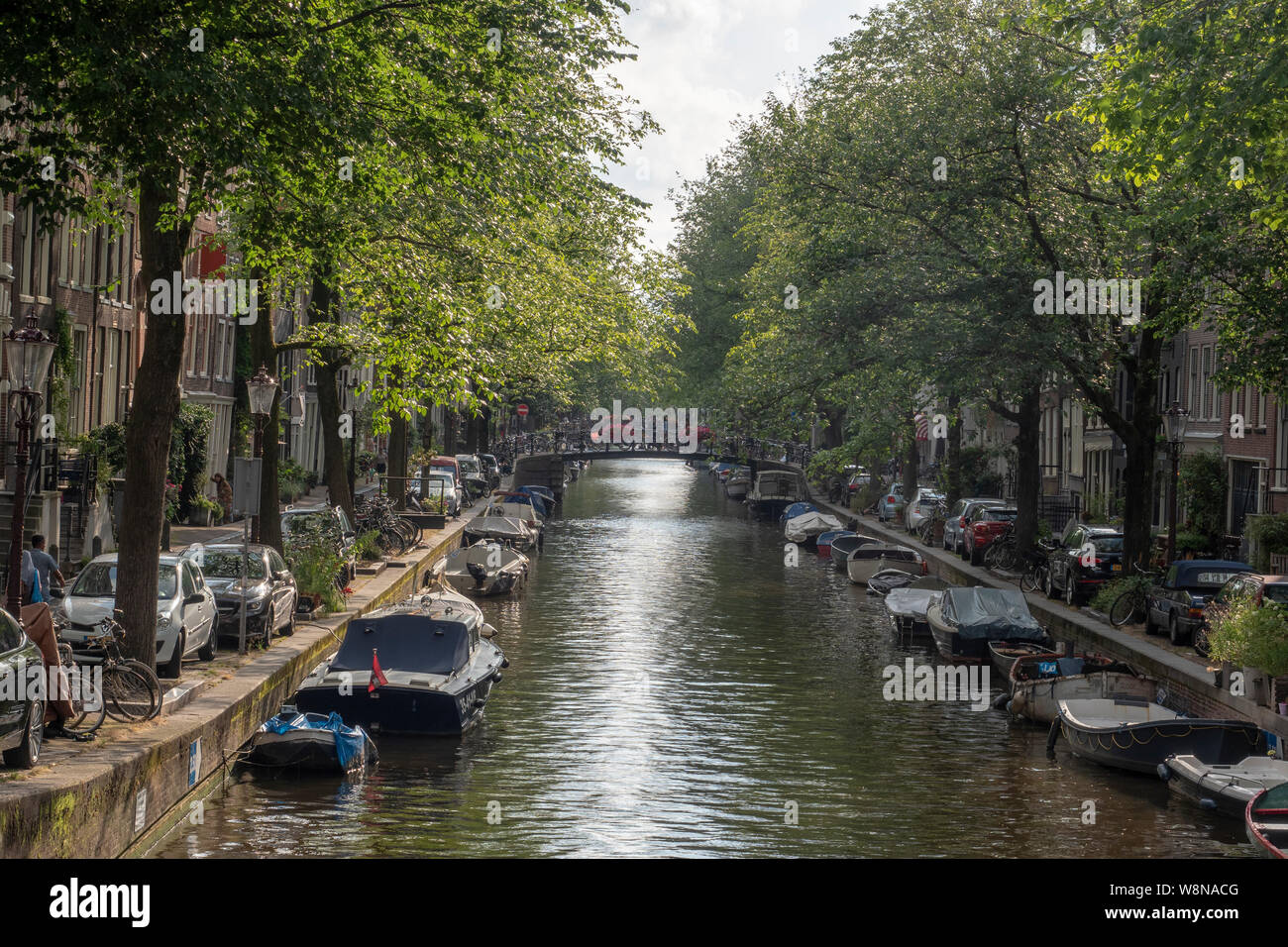 Canali di Amsterdam Foto Stock