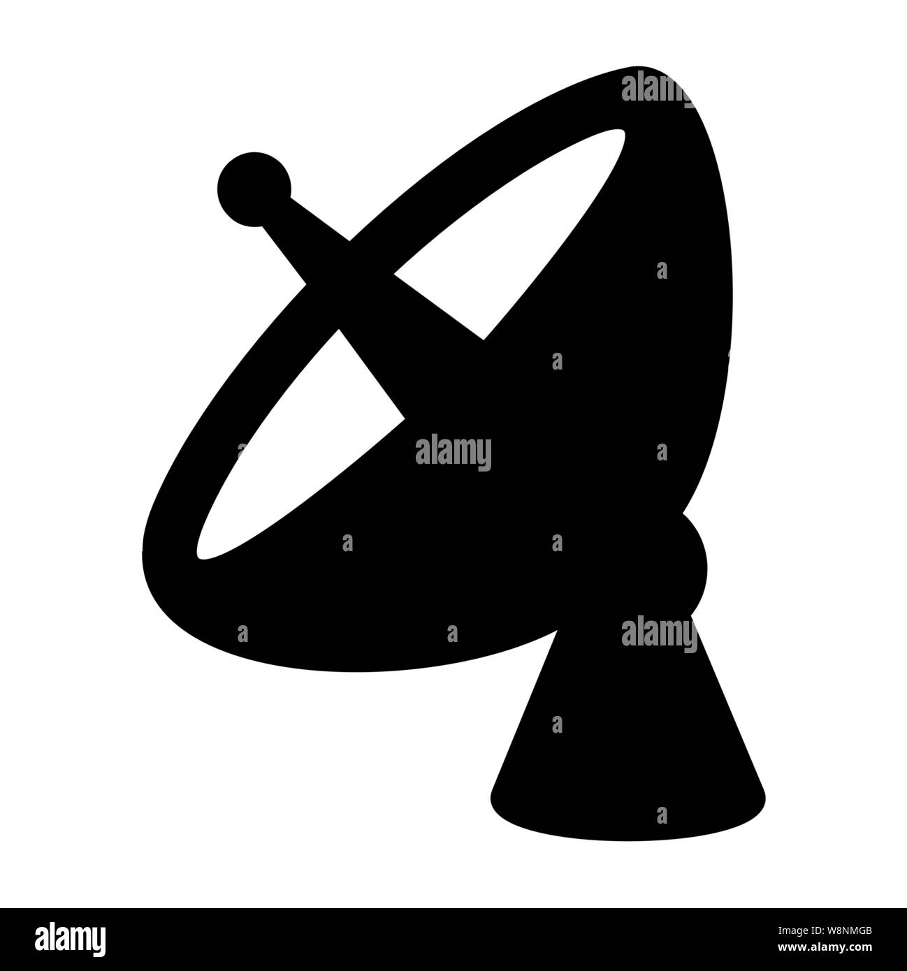 Antenna satellitare icona Illustrazione Vettoriale