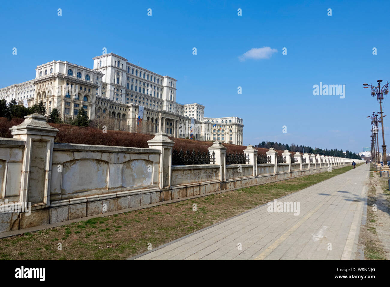 Il Palazzo del Parlamento. Bucarest, Romania. Foto Stock