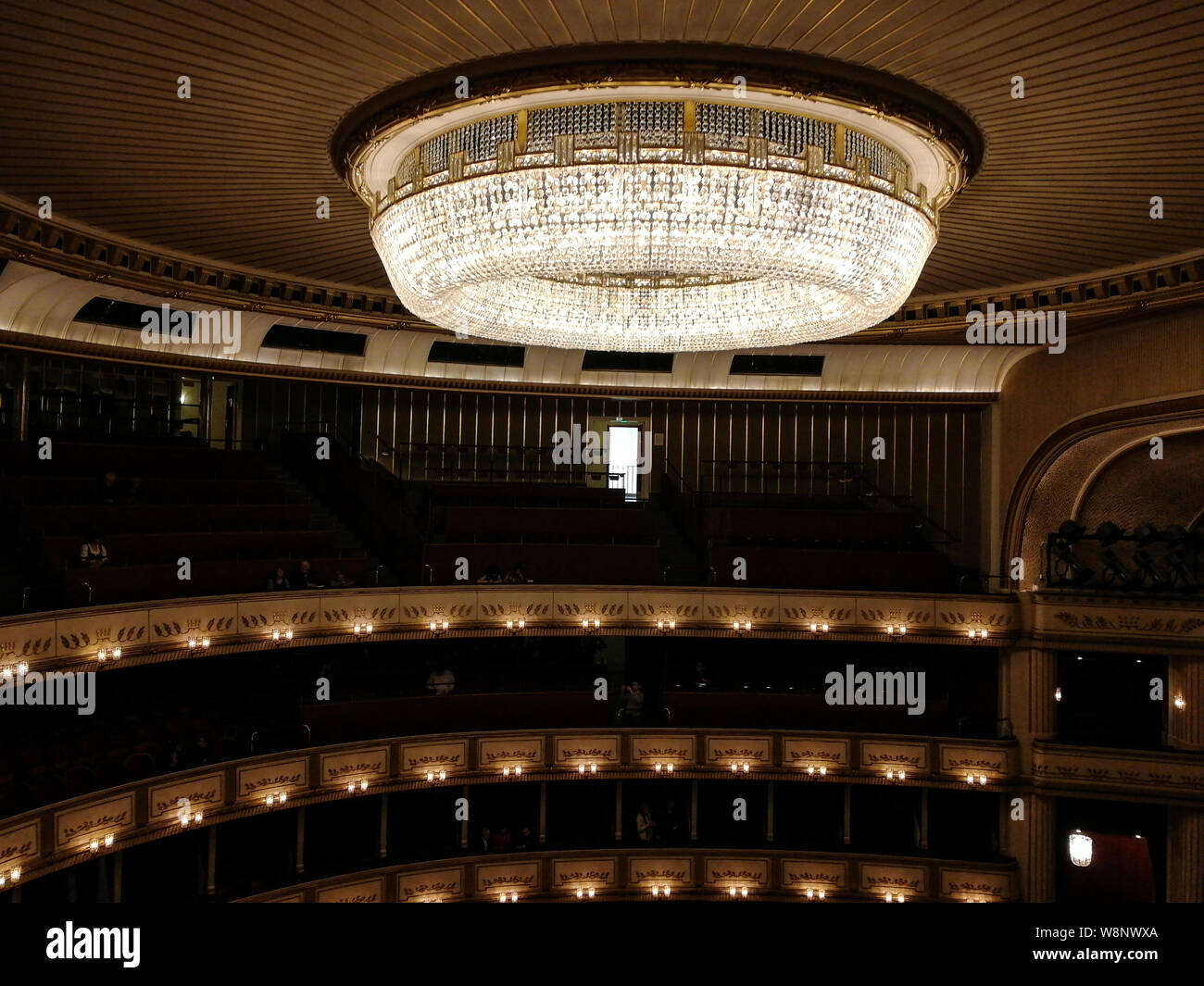 Opera di Stato di Vienna interno Foto Stock