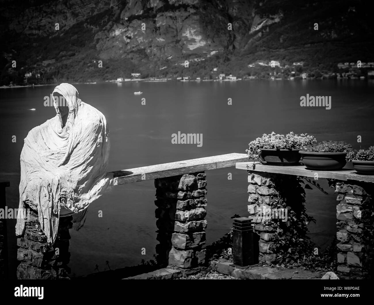 Ghost del castello di Vezio Foto Stock