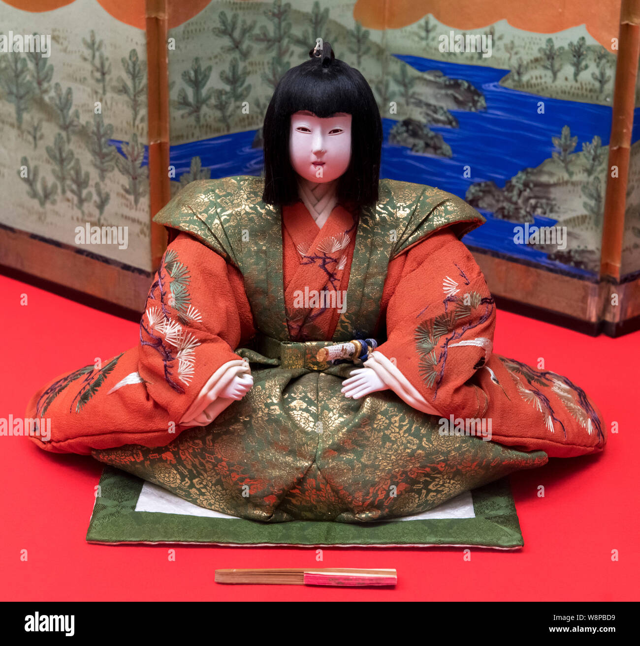 Uizan bambola, epoca Meiji, del XIX secolo e il Museo Nazionale di Tokyo, Giappone Foto Stock