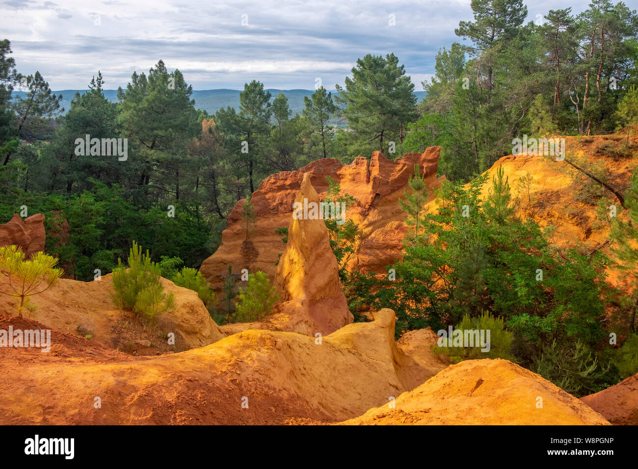Colorado della Provenza. Roussillon, Francia. Foto Stock