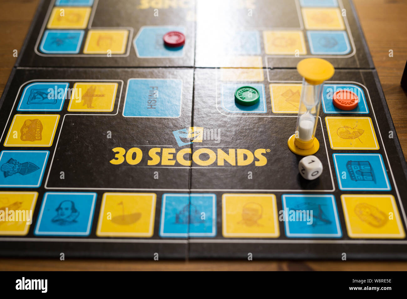 30 secondi gioco di bordo, molto veloce party game, Agosto 12, Paesi Bassi Foto Stock