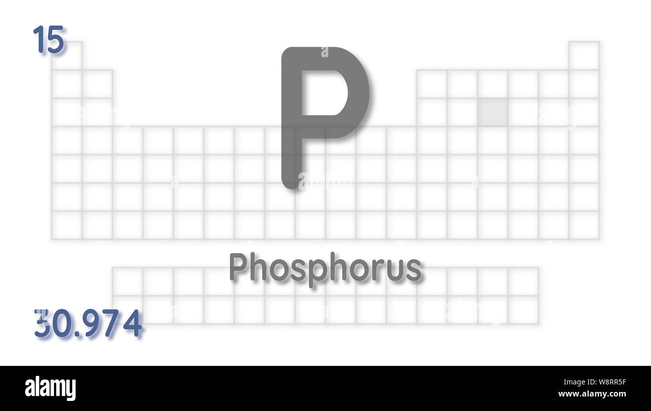 Elemento chimico di dati atomici e il simbolo - tabella di elementi Foto Stock