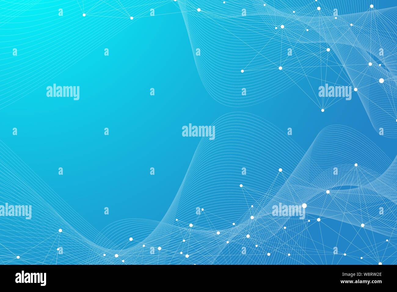 Nano tecnologie sfondo astratto. Cyber concetto tecnologico. Intelligenza artificiale, realtà virtuale, bionico, robotica, global network Illustrazione Vettoriale