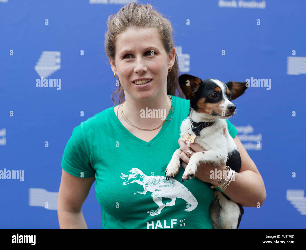 Edimburgo, Scozia, Regno Unito, 11 agosto 2019. Edinburgh International Book Festival. Foto chiamata: Caroline Criado Perez. Il credito Andrew Eaton/Alamy Foto Stock